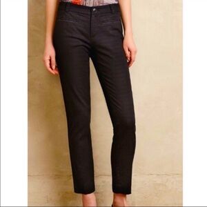 Anthropologie Cartonnier Riviera Charlie Trouser 12 Black